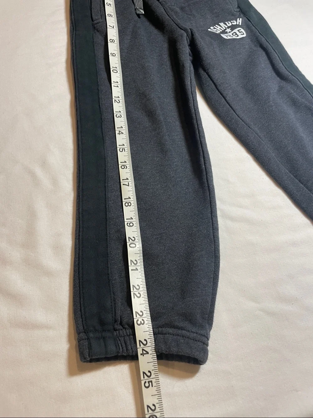 OshKosh B'gosh Dark Gray Fleece Jogger Pants with Side Stripe